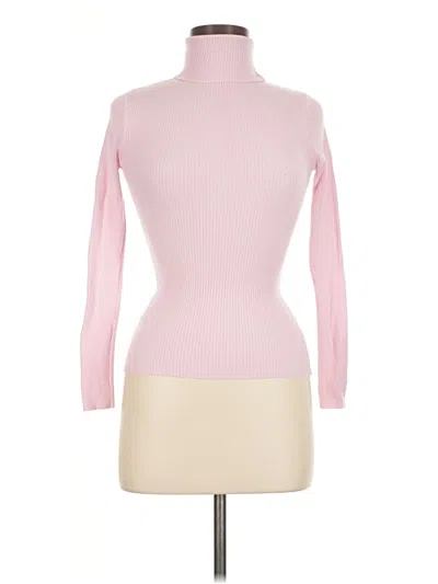 Pre-owned Shein Turtleneck Sweater In Pink