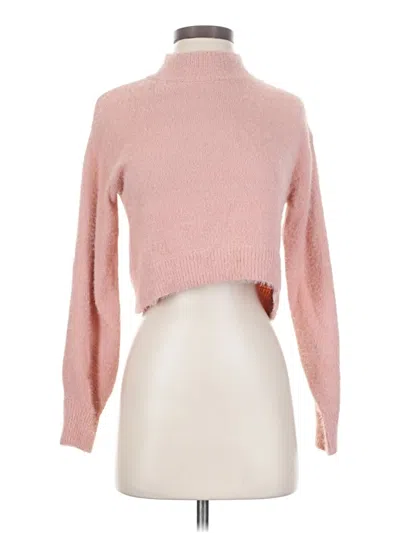 Pre-owned Shein Turtleneck Sweater In Pink