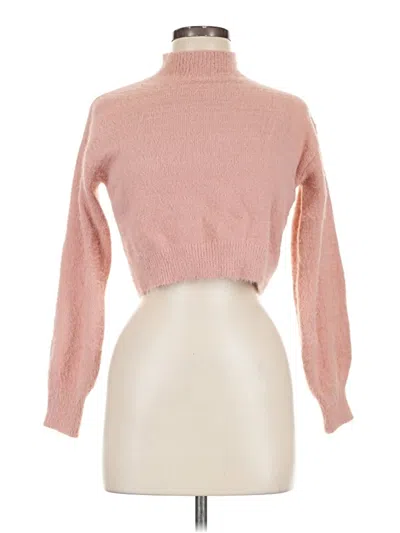 Pre-owned Shein Turtleneck Sweater In Pink