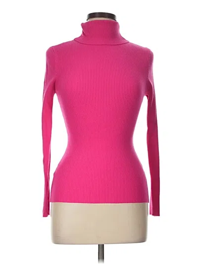 Pre-owned Shein Turtleneck Sweater In Pink