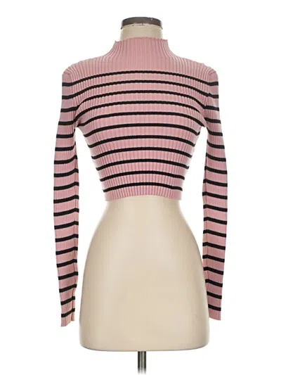 Pre-owned Shein Turtleneck Sweater In Pink