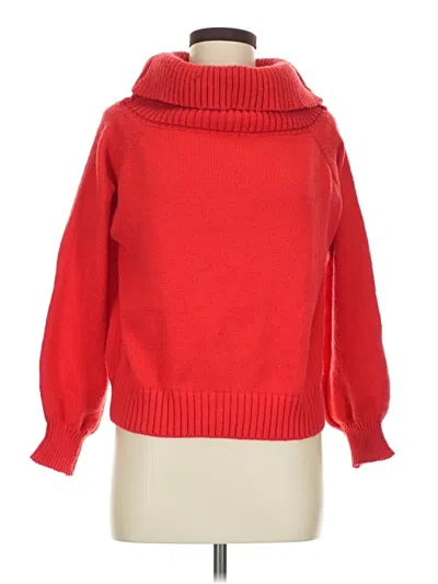 Pre-owned Shein Turtleneck Sweater In Red