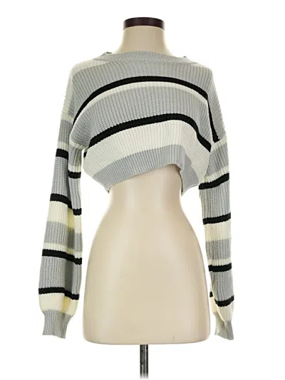 Pre-owned Shein Turtleneck Sweater In Silver