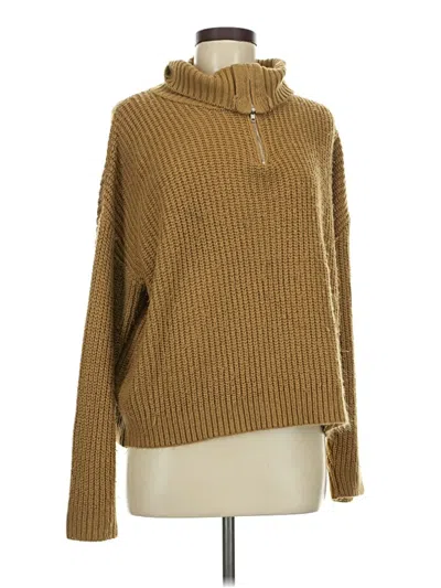 Pre-owned Shein Turtleneck Sweater In Tan