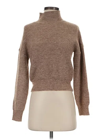 Pre-owned Shein Turtleneck Sweater In Tan