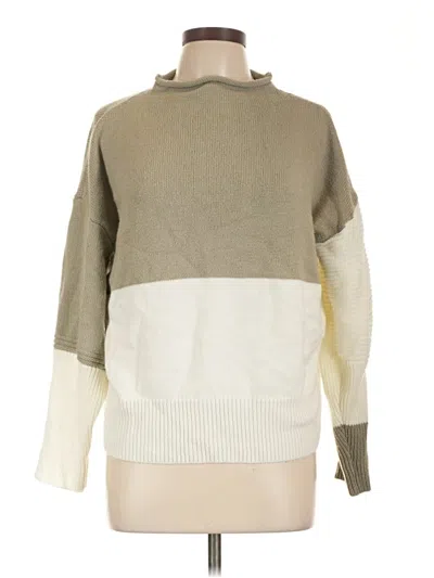 Pre-owned Shein Turtleneck Sweater In Tan
