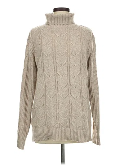 Pre-owned Shein Turtleneck Sweater In Tan