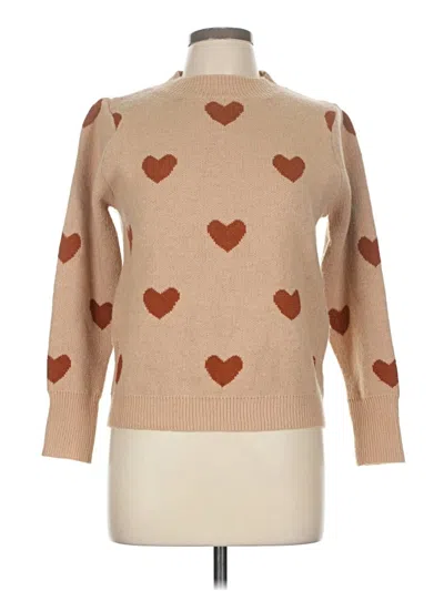 Pre-owned Shein Turtleneck Sweater In Tan