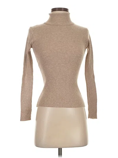 Pre-owned Shein Turtleneck Sweater In Tan