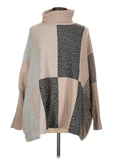 Pre-owned Shein Turtleneck Sweater In Tan