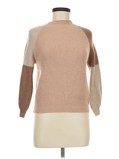 Pre-owned Shein Turtleneck Sweater In Tan