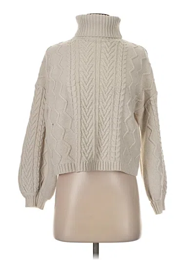 Pre-owned Shein Turtleneck Sweater In Tan