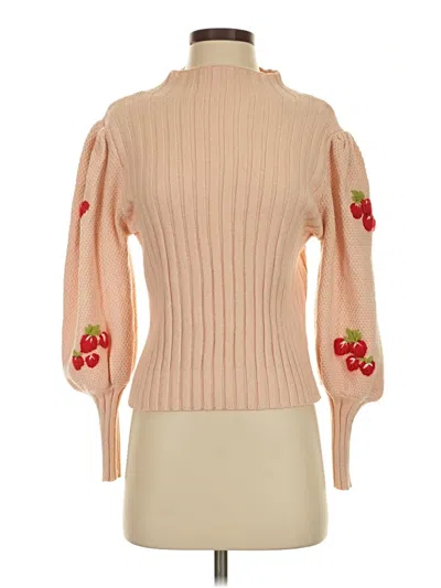 Pre-owned Shein Turtleneck Sweater In Tan