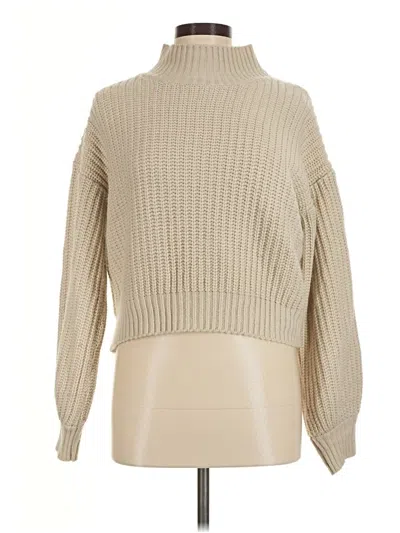 Pre-owned Shein Turtleneck Sweater In Tan