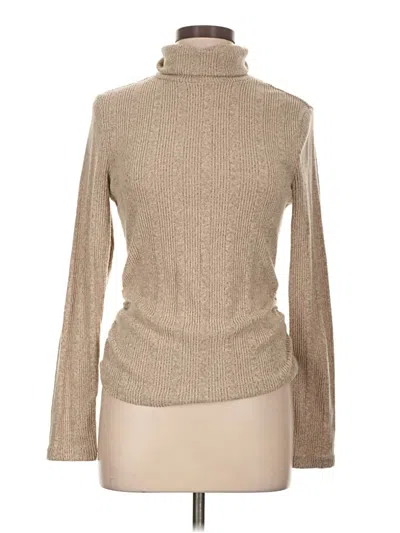 Pre-owned Shein Turtleneck Sweater In Tan