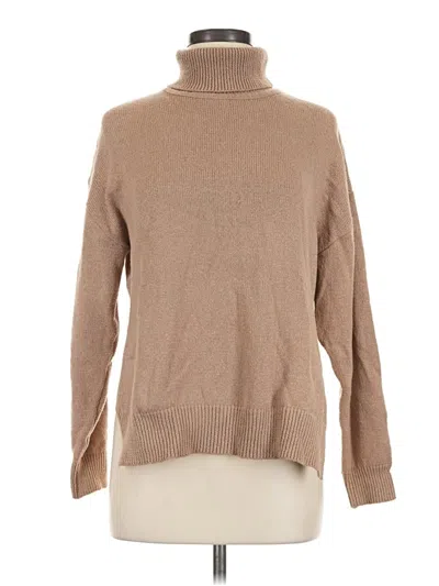 Pre-owned Shein Turtleneck Sweater In Tan