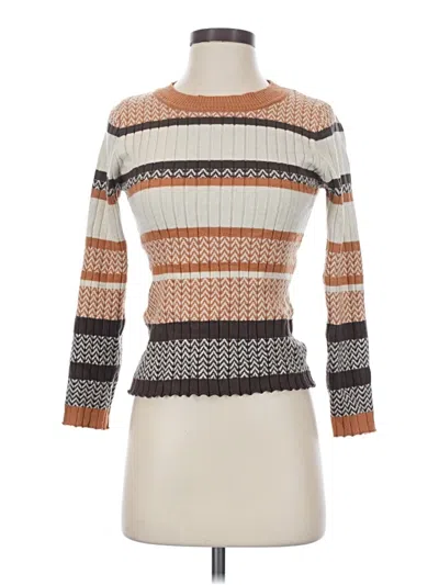 Pre-owned Shein Turtleneck Sweater In Tan