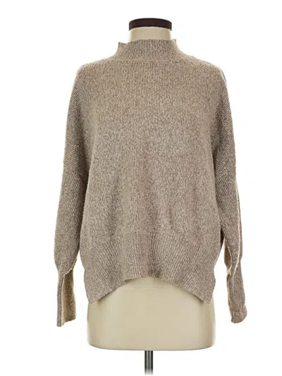 Pre-owned Shein Turtleneck Sweater In Tan