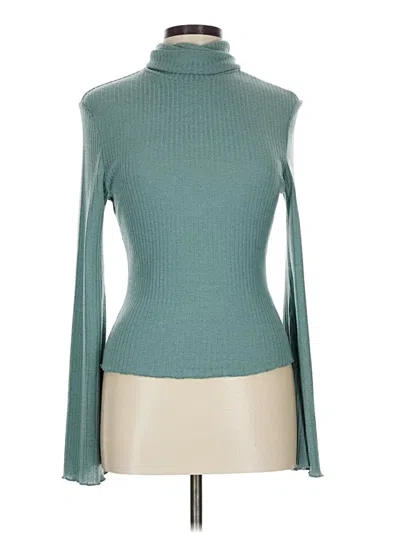 Pre-owned Shein Turtleneck Sweater In Teal