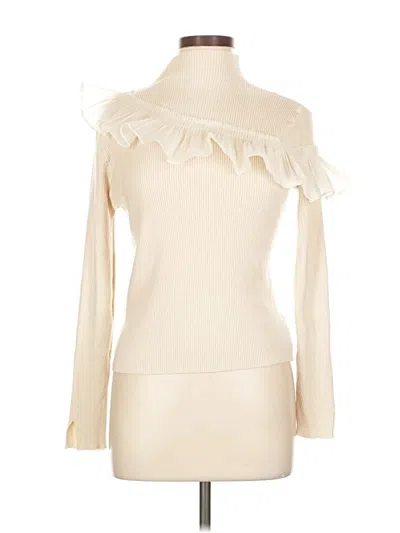 Pre-owned Shein Turtleneck Sweater In White