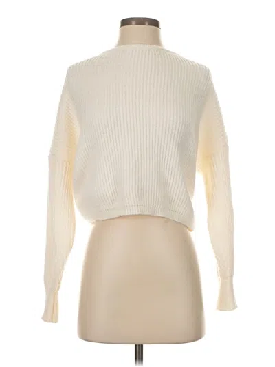 Pre-owned Shein Turtleneck Sweater In White