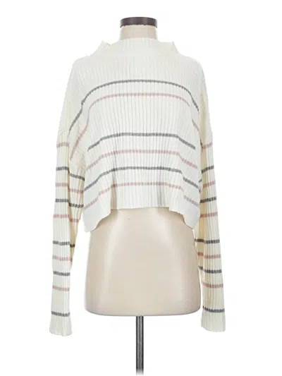 Pre-owned Shein Turtleneck Sweater In White
