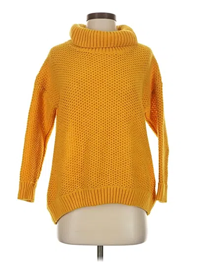 Pre-owned Shein Turtleneck Sweater In Yellow