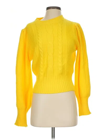 Pre-owned Shein Turtleneck Sweater In Yellow