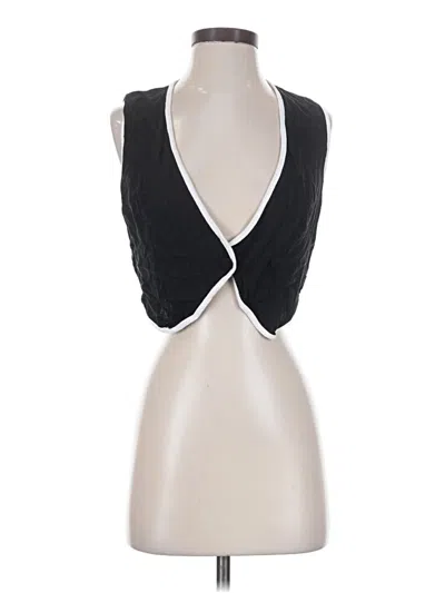 Pre-owned Shein Tuxedo Vest In Black