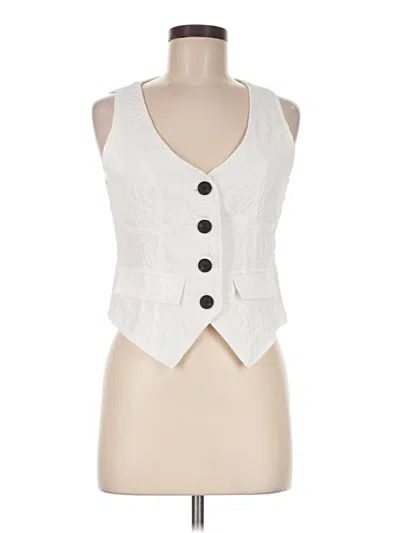 Pre-owned Shein Tuxedo Vest In Ivory
