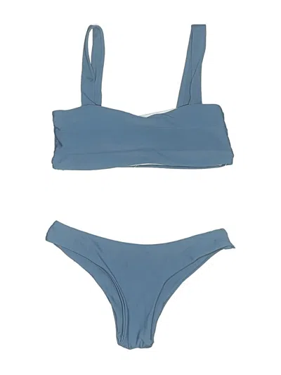 Pre-owned Shein Two Piece Swimsuit In Blue