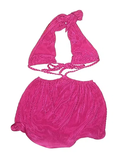 Pre-owned Shein Two Piece Swimsuit In Pink