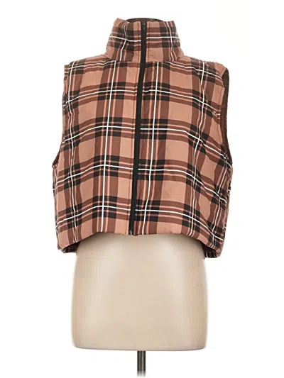 Pre-owned Shein Vest In Brown