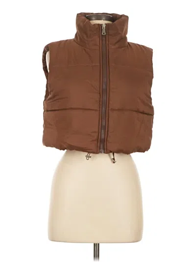 Pre-owned Shein Vest In Brown