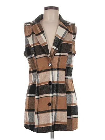 Pre-owned Shein Vest In Brown