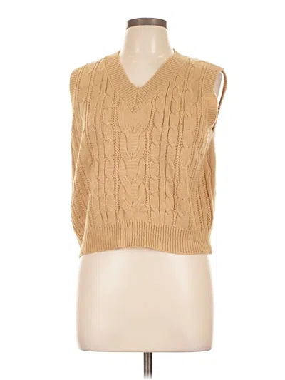 Pre-owned Shein Vest In Gold