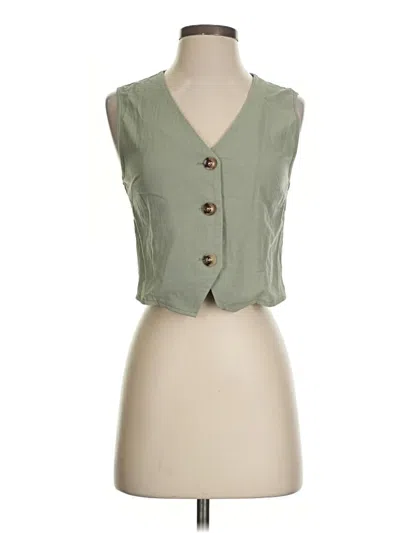 Pre-owned Shein Vest In Green