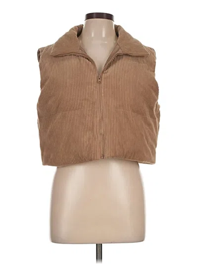Pre-owned Shein Vest In Tan