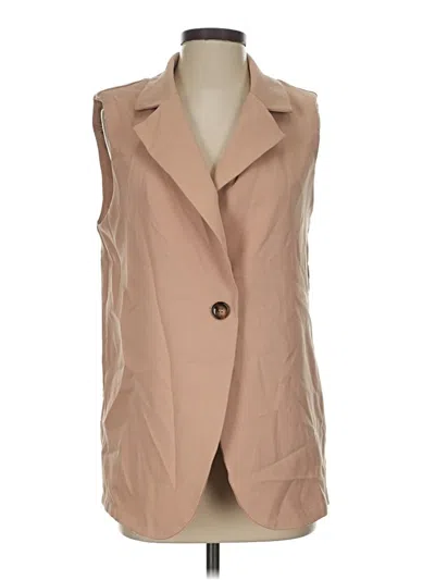 Pre-owned Shein Vest In Tan