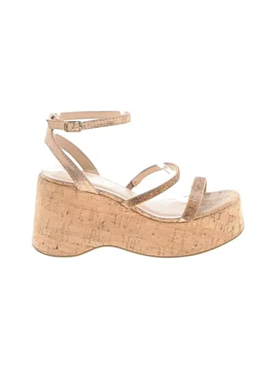Pre-owned Shein Wedges In Brown