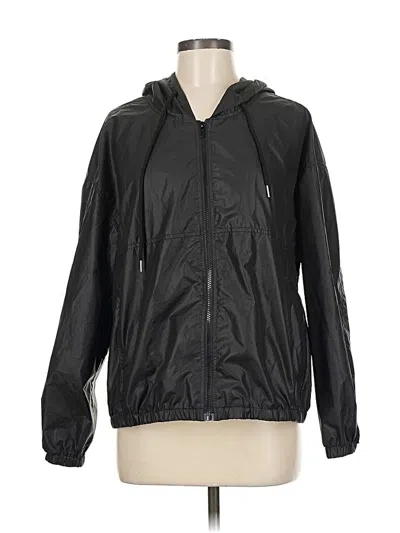 Pre-owned Shein Windbreaker Jacket In Black