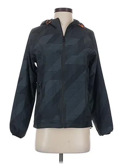 Pre-owned Shein Windbreaker Jacket In Blue