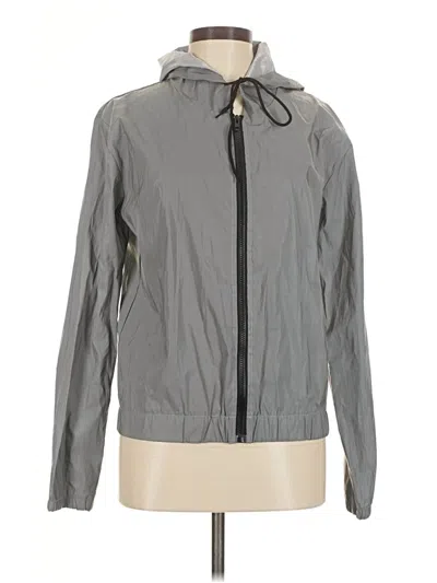 Pre-owned Shein Windbreaker Jacket In Gray