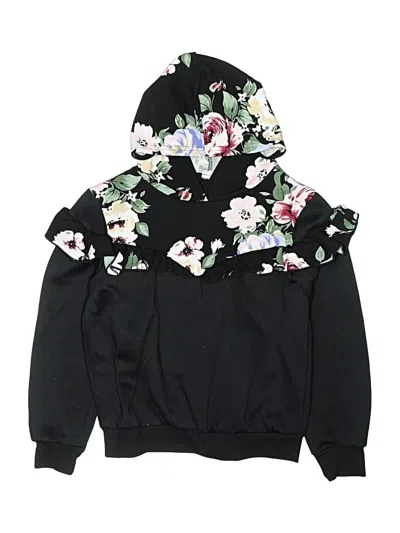 Pre-owned Shein Kids' Zip Up Hoodie In Black