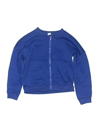 Pre-owned Shein Kids' Zip Up Hoodie In Blue