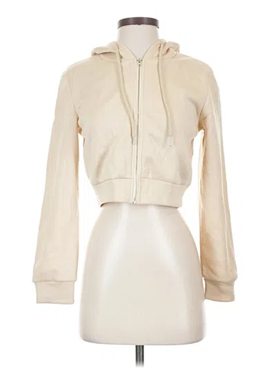 Pre-owned Shein Zip Up Hoodie In Brown