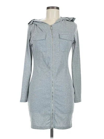 Pre-owned Shein Zip Up Hoodie In Gray