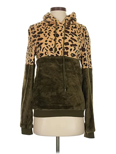 Pre-owned Shein Zip Up Hoodie In Green