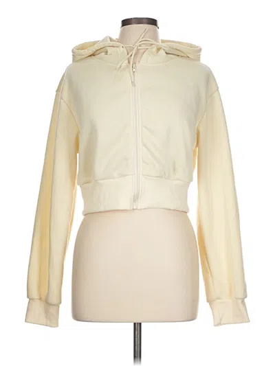 Pre-owned Shein Zip Up Hoodie In Ivory