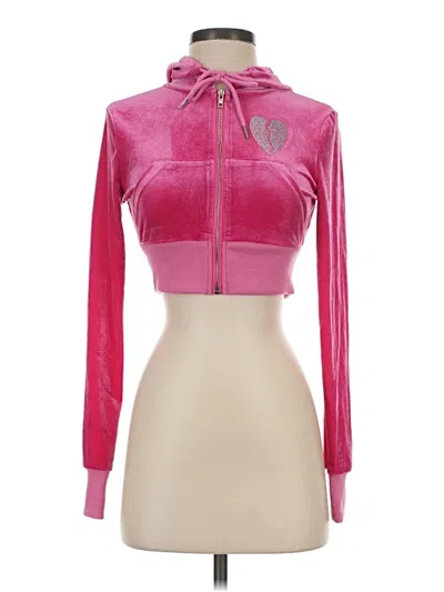 Pre-owned Shein Zip Up Hoodie In Pink